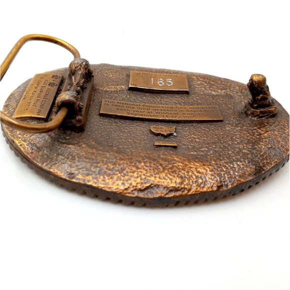 Walnut Valley Bluegrass Festival Vintage 1995 Belt Buckle RARE Winfield Kansas - Picture 4 of 6